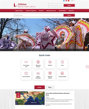 Bemis Public Library website