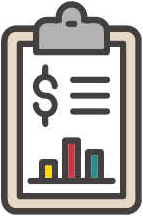 Icon: clipboard with dollar sign