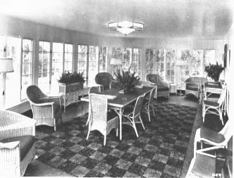 The solarium in the new addition of Geneva Home, built in 1941