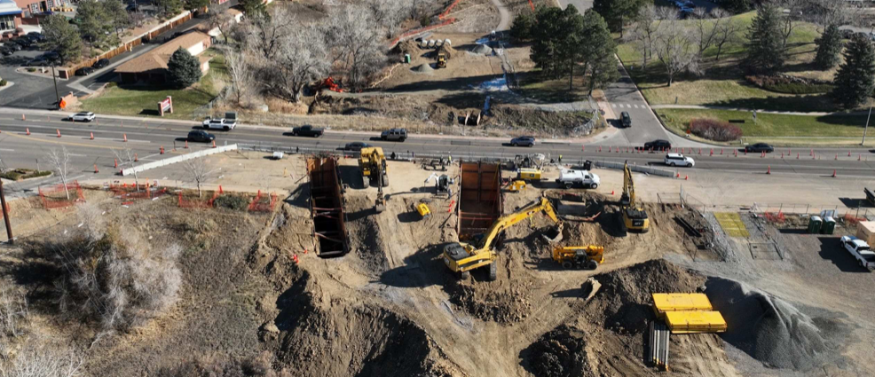 construction area in Littleton