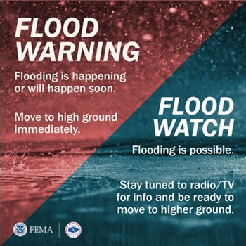 flood warning flood watch