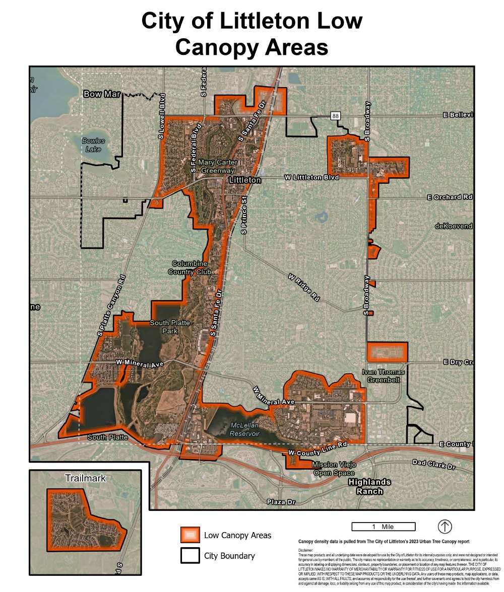 Littleton canopy map