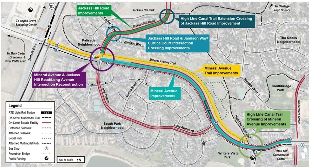 Mineral Mobility East Improvements project improvement map