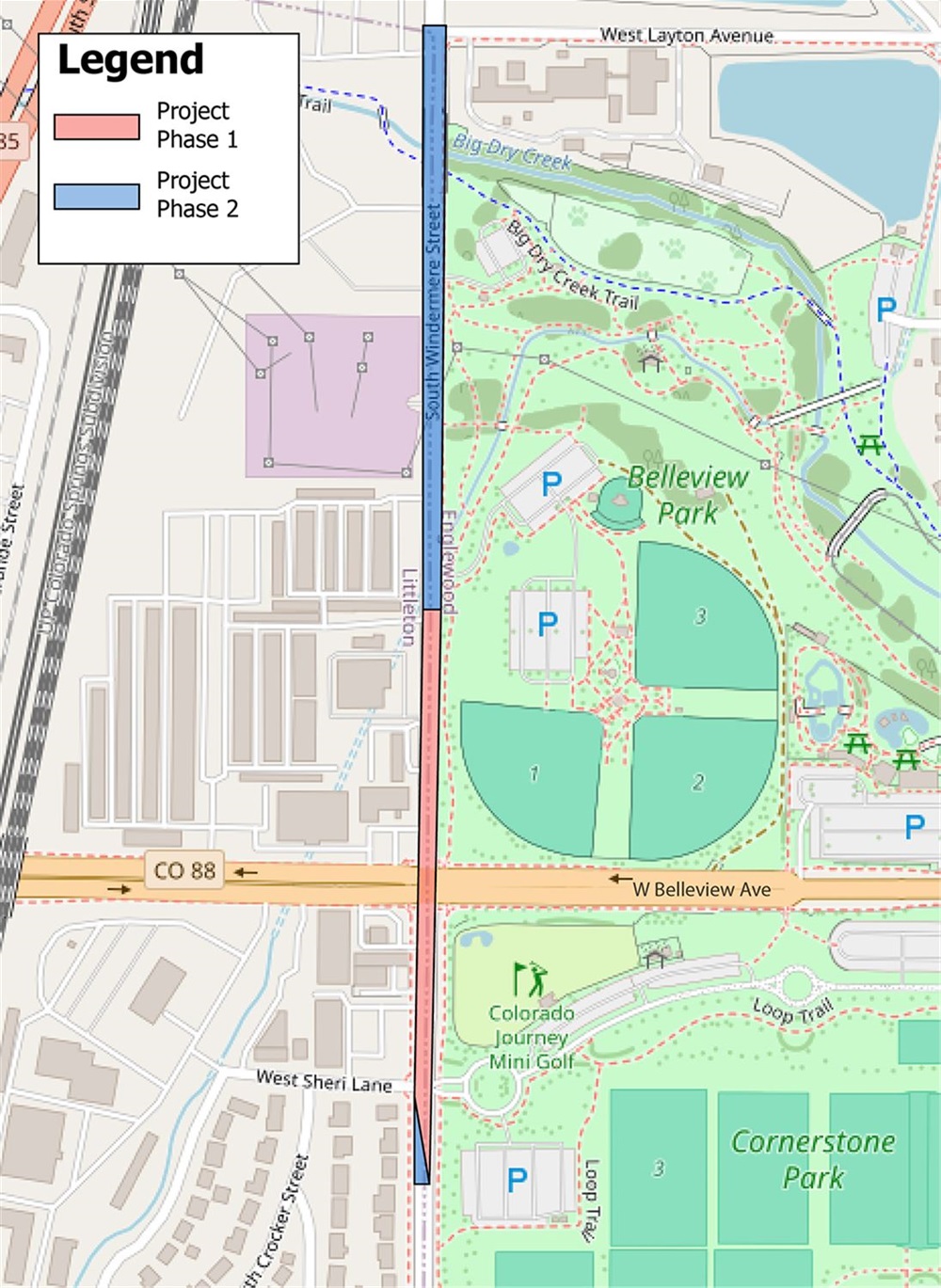 Windermere project map